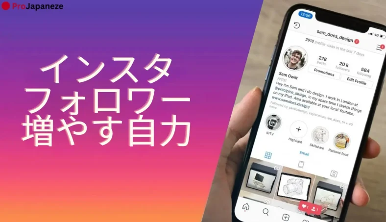 インスタ フォロワー 増やす 自力