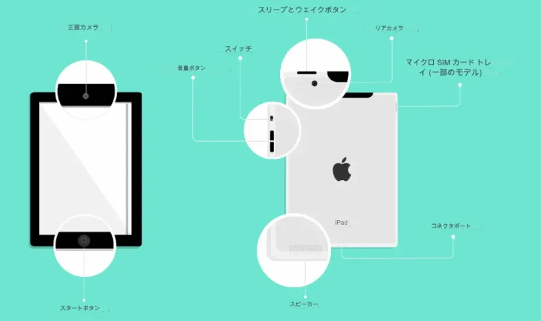 iPadの物理的な構造